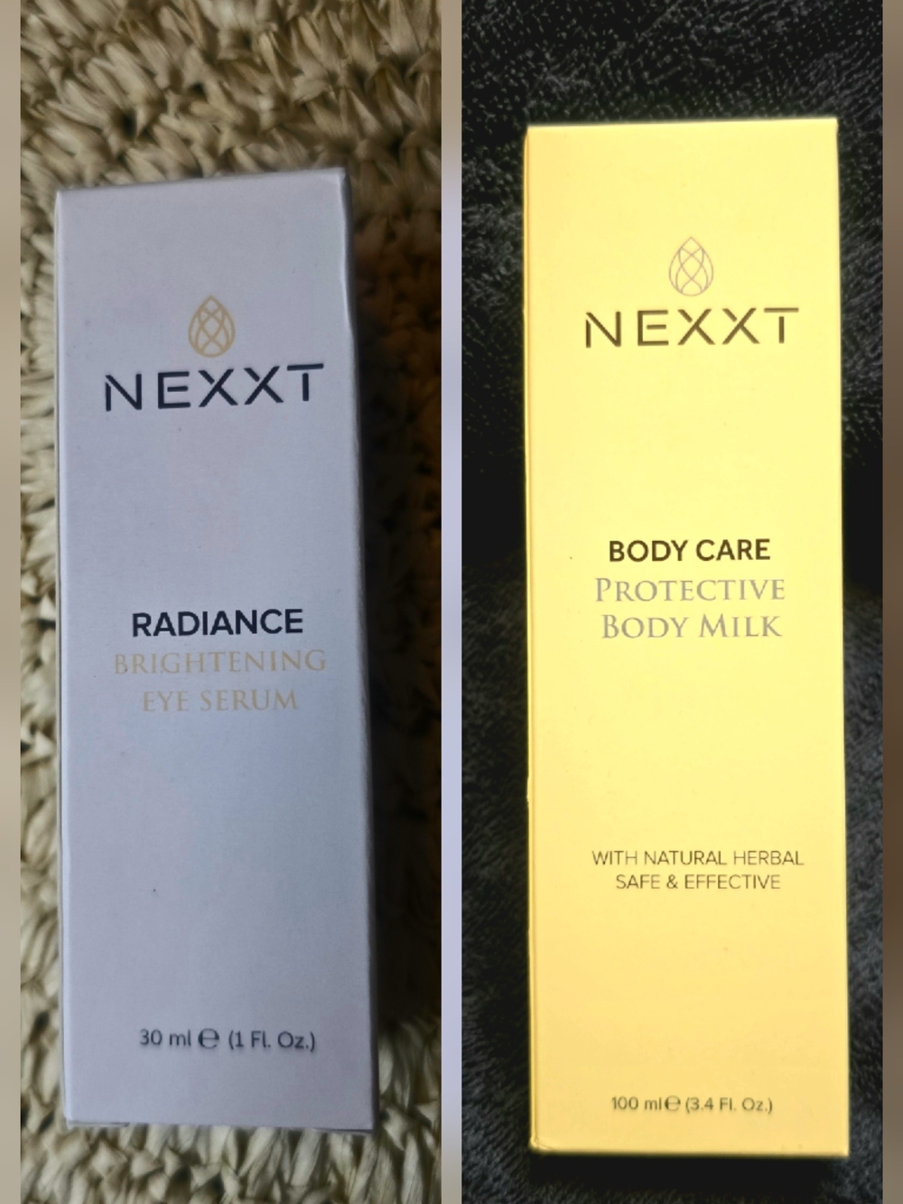 NEXXT Radiance Brightening Eye Serum & Protective Body Milk